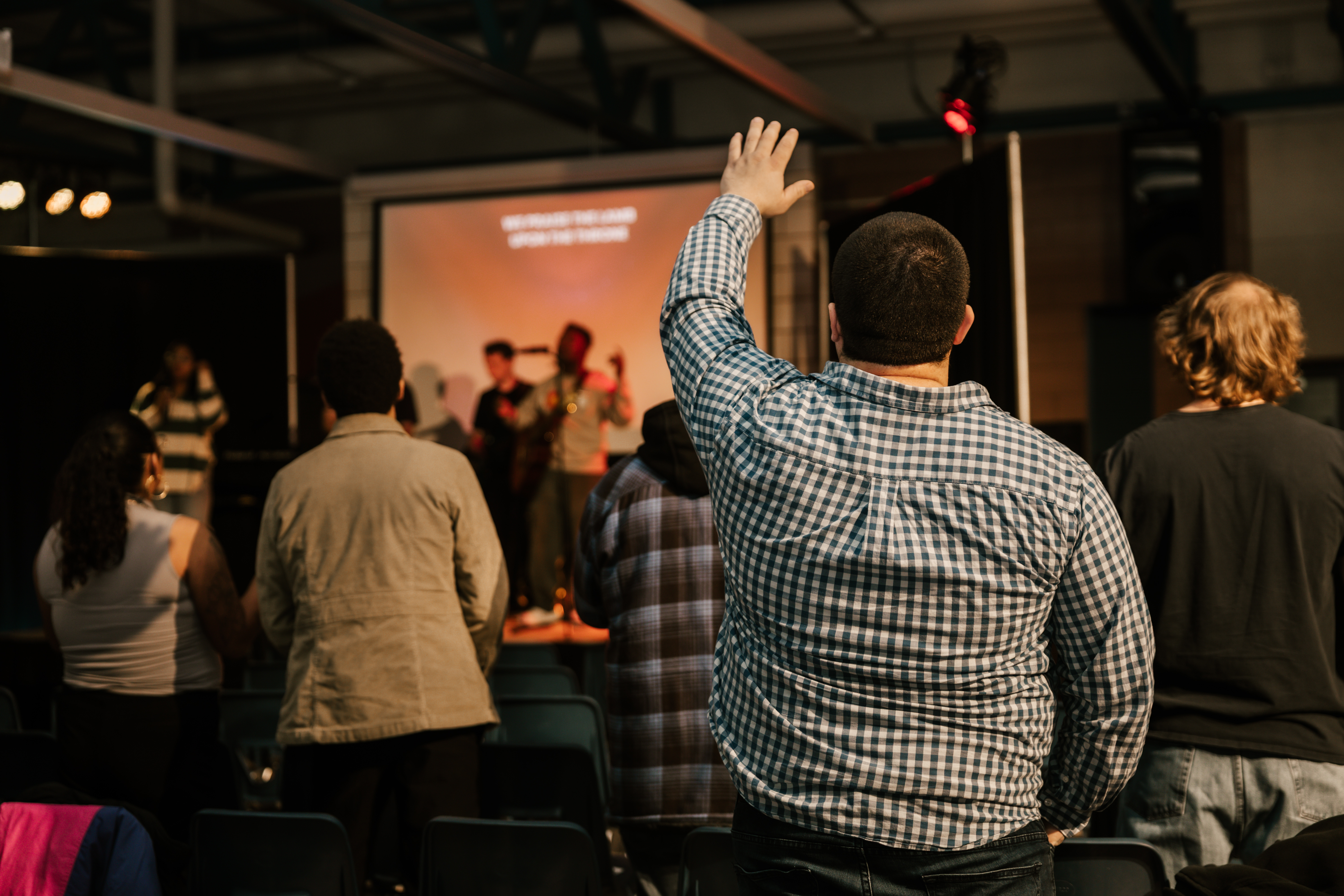 Worship gathering at Amore & Olive Studio